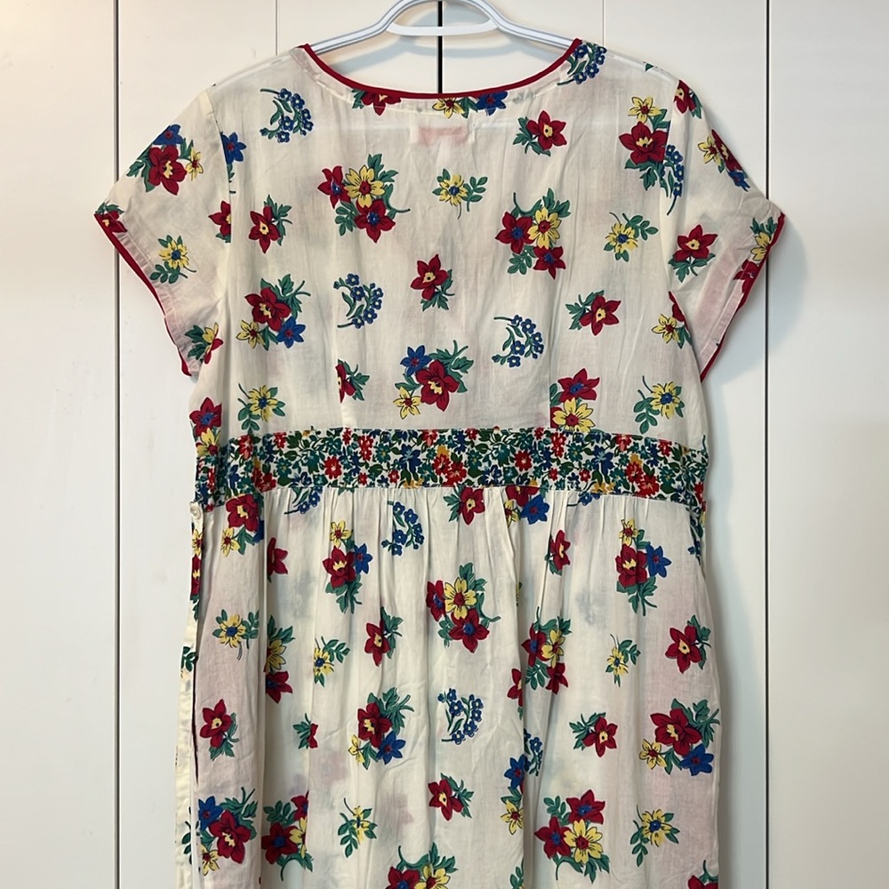 NWT April Cornell Cotton Prairie Floral Maxi dress Size L - Picture 4 of 6